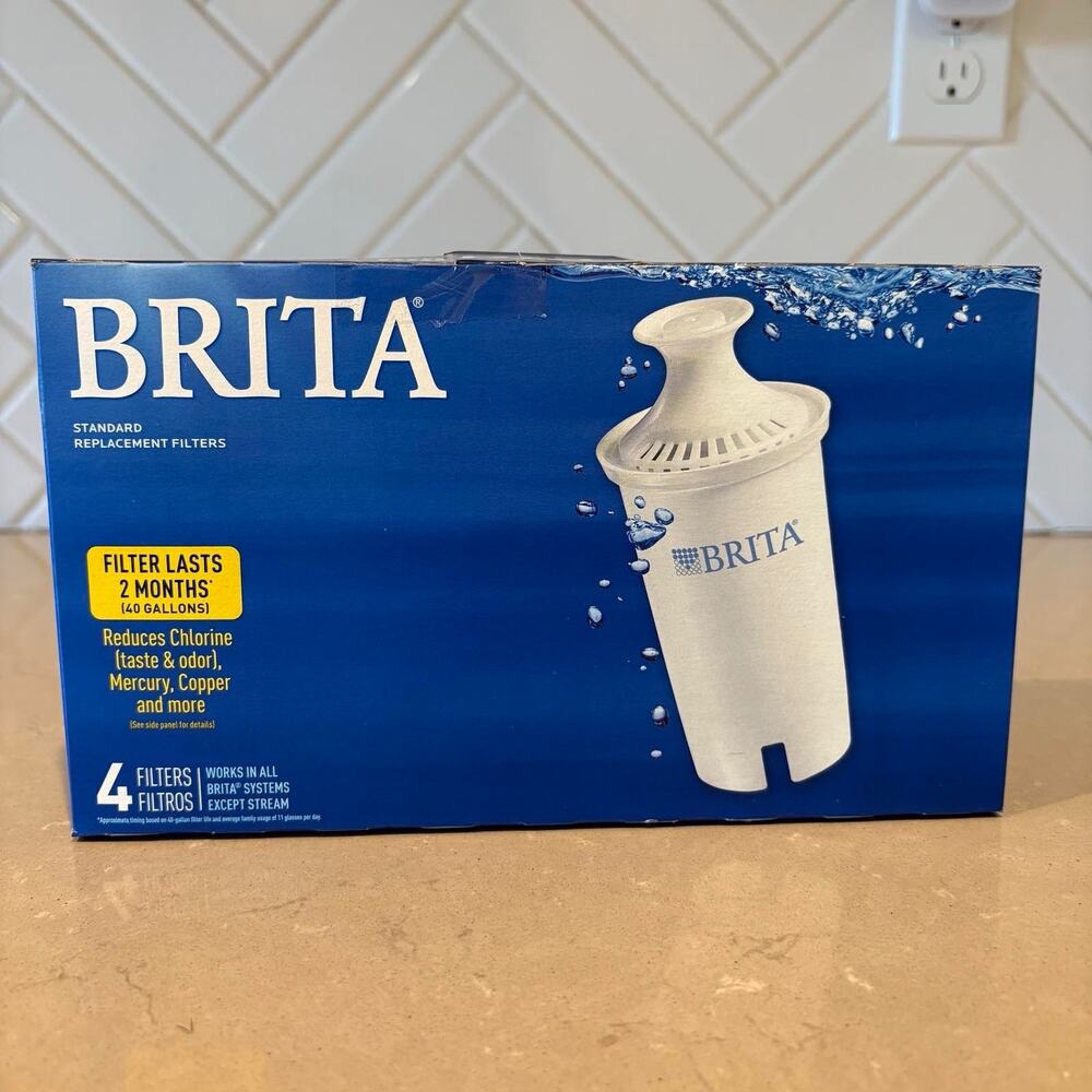 Brita Standard Water Filter Replacement OB03 4 Pack Pitcher 40 Gal each Openbox